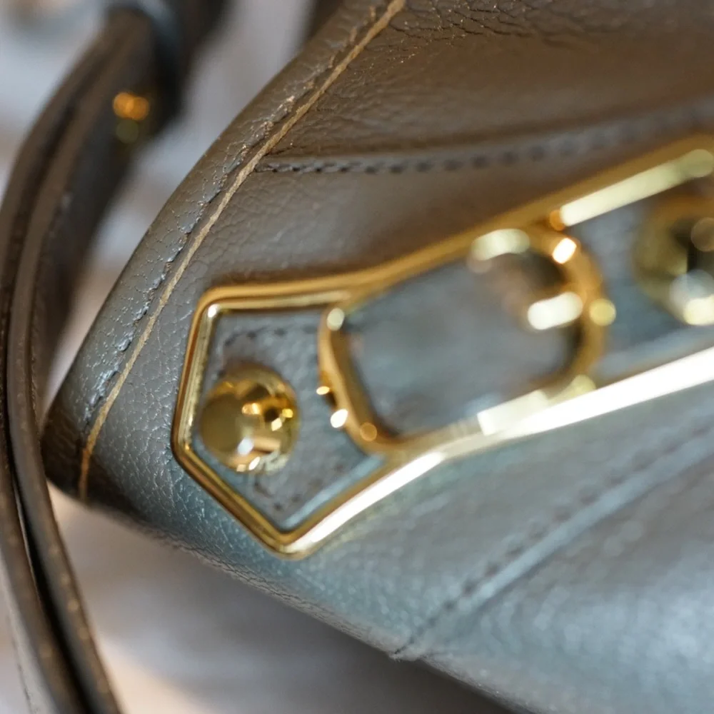 Balenciaga City Classic Metallic Edge Hardware Mini - Gray - Picture 10 of 16